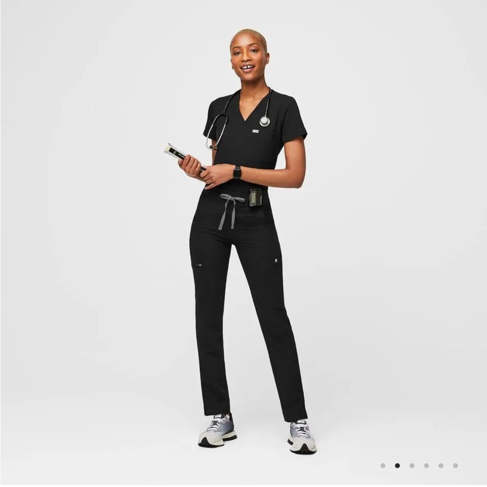 Black Women's Scrub Top